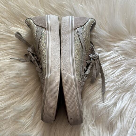 Vans | Silver Glitter Shoes Size 1.0 - Picture 5 of 11